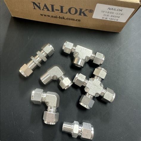 Nai Lok Instrumentation Tubing Union SS316 Petrochemical Pipeline