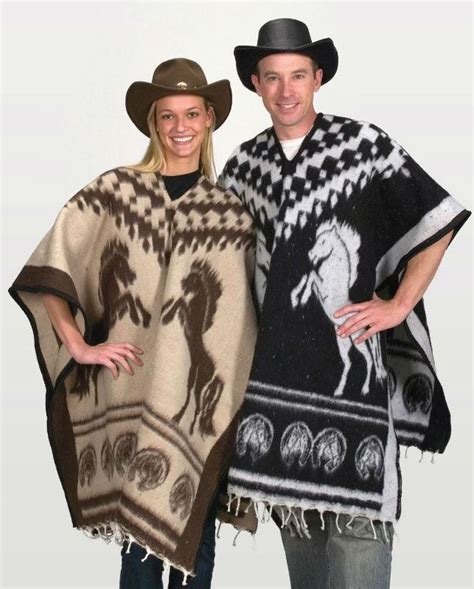 Horses Blanket Western Poncho Horse Designs Pullover Poncho Horse