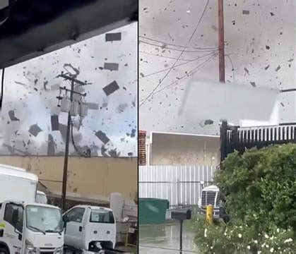 End Of Times Tornado Rips Through La County Tears Roof Off Multiple