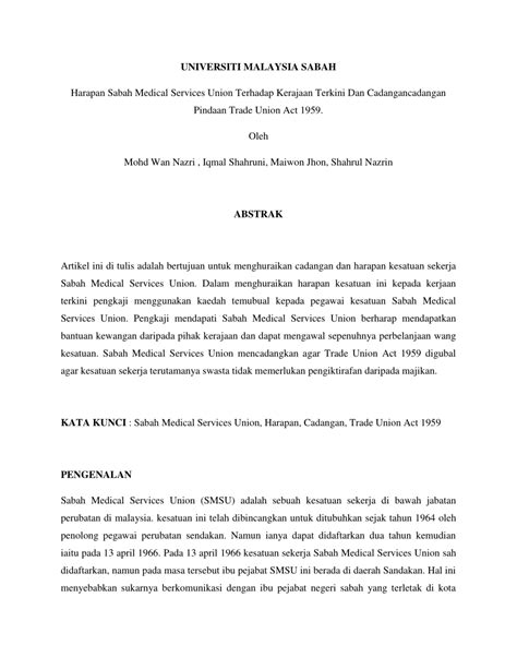 (PDF) UNIVERSITI MALAYSIA SABAH