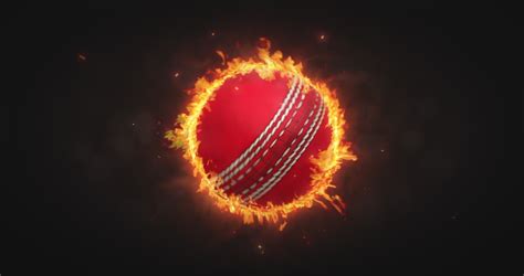 Cricket Ball On Fire Stock Video Footage 4K And HD Video Clips