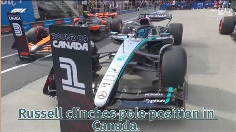 Russell Clinches Pole Position In Canada YouTube