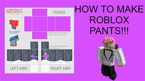 How To Make Roblox Pantsjeans Super Easy Youtube