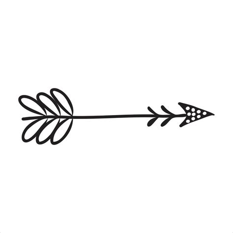 Boho Arrow Vector Sketch 7310114 Vector Art At Vecteezy