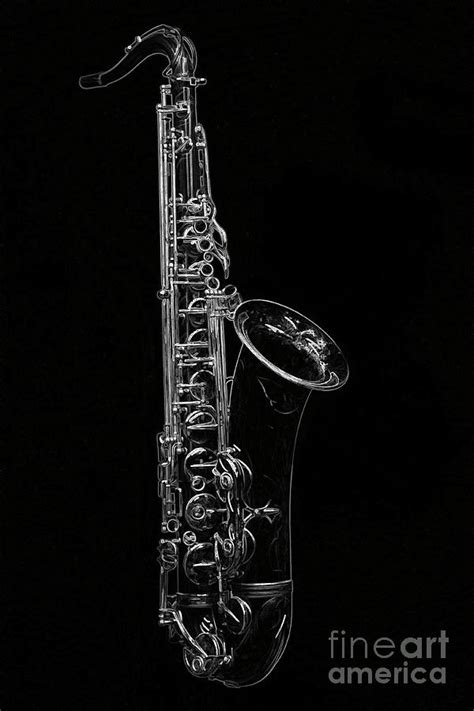 Midnight Saxophone Digital Art By Elisabeth Lucas Fine Art America