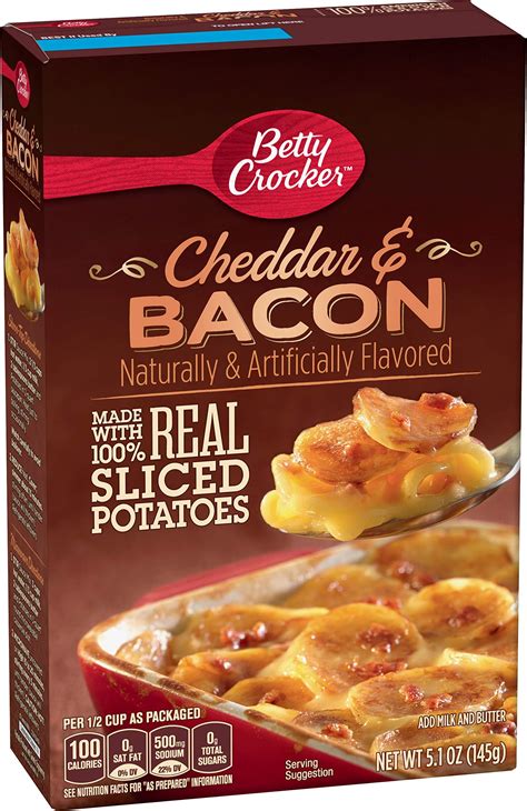 Betty Crocker Cheddar And Bacon Potatoes Made With Real Cheese 51 Oz