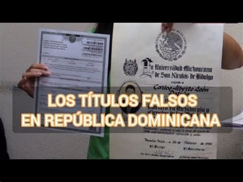 Los T Tulos Falsos En Rd Que Opinan Las Autoridades Competentes