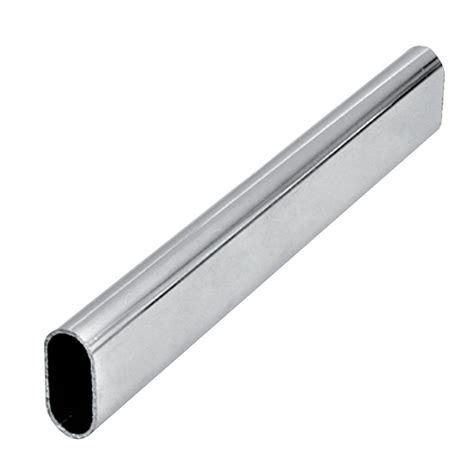 Tube penderie ovale 30x15 mm longueur 150cm chromé