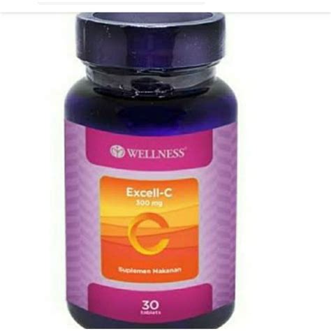 Jual Wellness Excell C 300mg Vitamin C 30 Tablet Shopee Indonesia