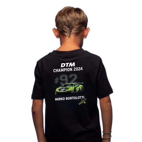 SSR Performance Kinder T Shirt DTM Champion 2024 Mirko Bortolotti