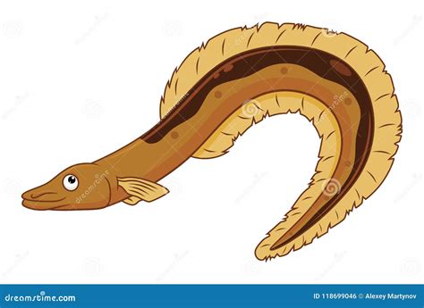 Cartoon Nice Eel Stock Vector Illustration Of Isolated 118699046