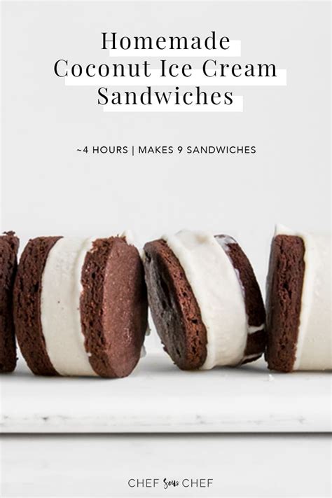 Dairy-Free Ice Cream Sandwiches - Chef Sous Chef