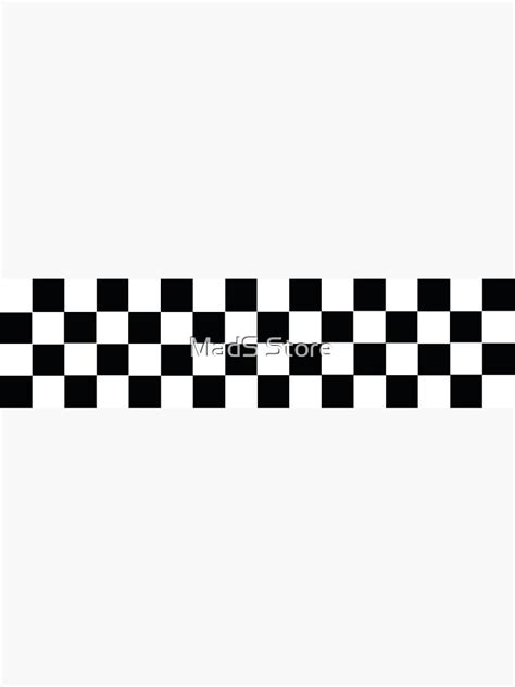 Car Racing Checkered Finish Line Flag Automobile Motor Race Sticker For Sale By Mads Store