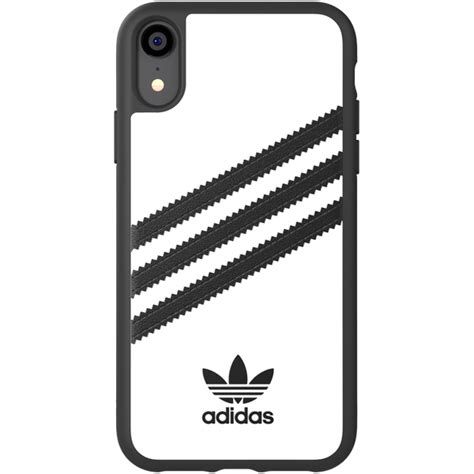 Estuche Adidas Originals Blanco Con Samba De Franjas Negras Iphone Xs