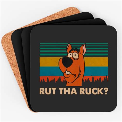 Scooby Doo Rut Tha Ruck Funny Dog Vintage Retro Coasters Scooby Doo