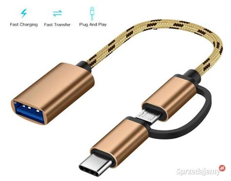 Przej Ci Wka Adapter W Otg Micro Usb C Na Usb Z Oty Toru