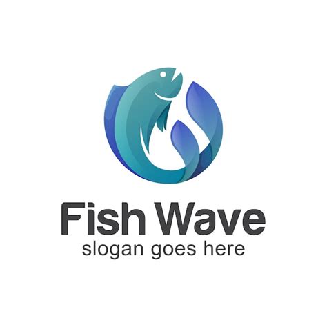 Premium Vector Fresh Fish Wave In Ocean Or Seal Logo Design For