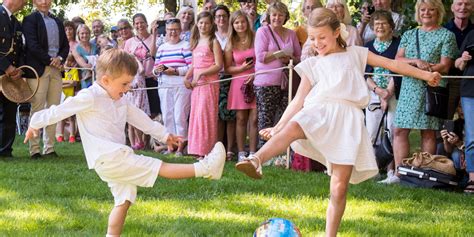 Princess Estelle Plays Soccer With Brother, Prince Oscar, at Princess ...