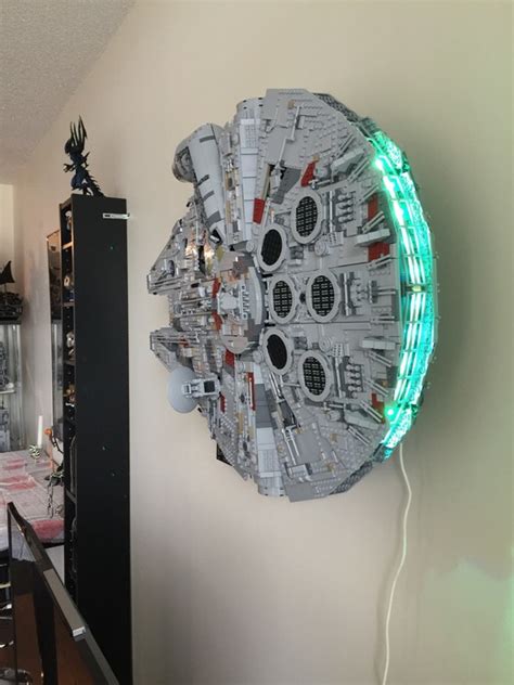 Wall Mounting 75192 Ucs Millennium Falcon Progress Post Building