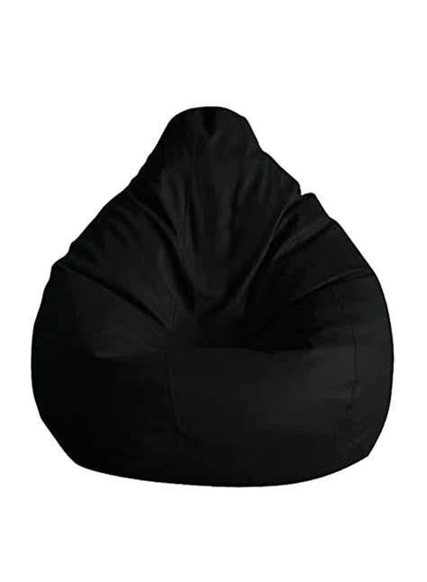 Luxe Decora Pvc Bean Bag Black 80x80x50cm Sharjah Co Operative Society