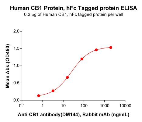 Human CB1 Protein hFc Tag 专注肿瘤免疫