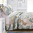 Amazon Beach Theme Ocean Coastal Quilt King Cal King Bedding Set