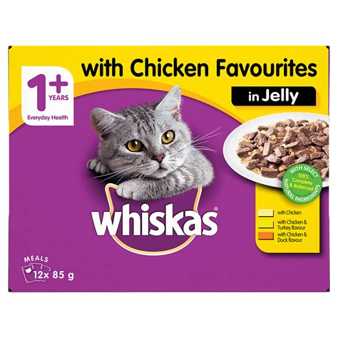 Whiskas® 1 Years Adult Wet Cat Food With Chicken Favourites In Jelly