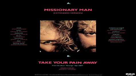 Eurythmics Missionary Man Extended Version [vinyl] Youtube