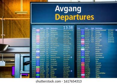 Oslo Norway June 23 2019 Departures Stock Photo 1617654313 | Shutterstock