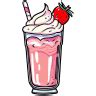 Milkshake Strawberry Icon Fat Sugar Food Iconpack Icon Archive