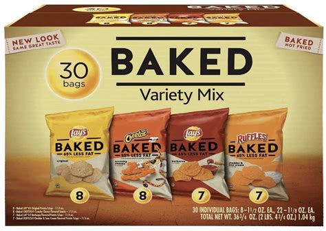 Lay's Oven Baked Variety Mix 30 Bags Four Flavors 36.75 OZ | Andrea Mawson, BSc, RD | The ...