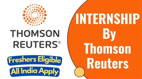 Thomson Reuters Internship All India Apply Freshers Eligible