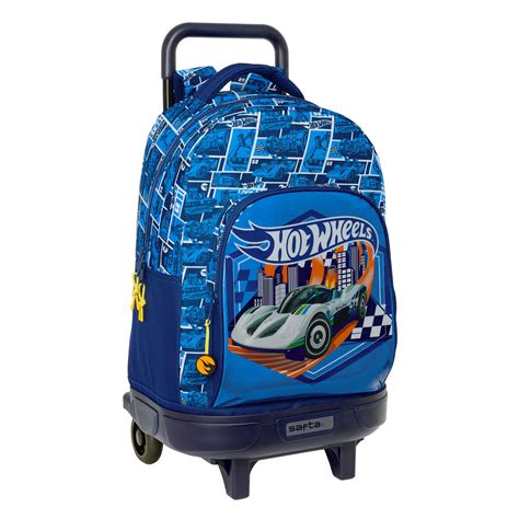Torba szkolna z kółkami Hot Wheels Sonny Granatowy x x cm
