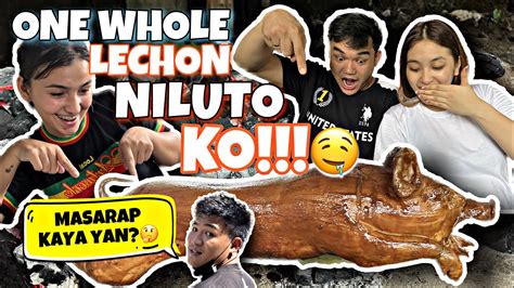 First Time Ko Mag Luto Ng Lechon Baboy Masarap Kaya Youtube