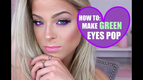 How To Make Green Eyes Pop My Go To Summer Makeup Look Youtube