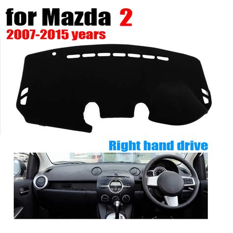 RKAC Car Dashboard Cover Mat For Mazda 2 2007 2015 Years Right Hand