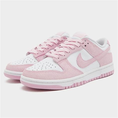 NIKE DUNK LOW PINK CORDUROY | Pretty shoes sneakers, Preppy shoes ...