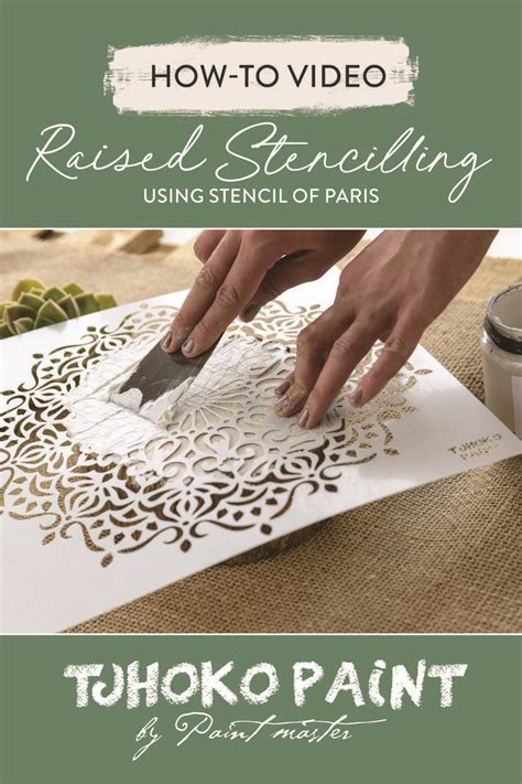 Raised Stencilling Tutorial With Tjhoko Paint Stencil Of Paris