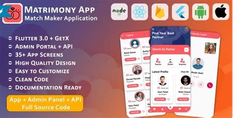 Matrimony Match Maker Life Partner Full Project Mobile App