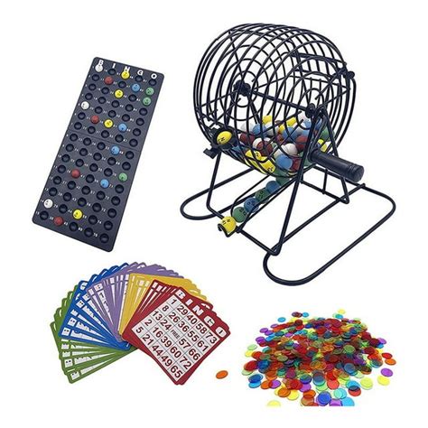 Deluxe Bingo Game Set with 6 Inch Bingo Cage, Bingo Master Board,75 ...