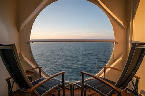 Premium Photo | Balcony view on the cruise ship