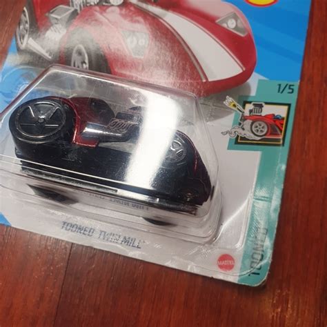 Mattel Toys Hot Wheels Case D Treasure Hunt Tooned Twin Mill Red Poshmark