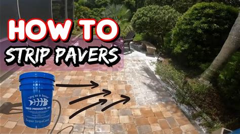 How To Strip Paver Sealer Howto Youtube