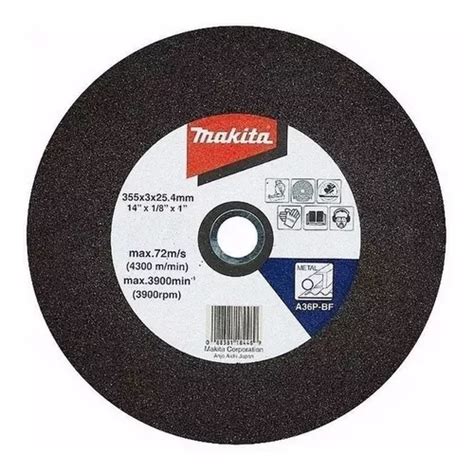 Disco De Corte Metal Sensitiva Makita 355 X 3 Mm 14 Pulgadas