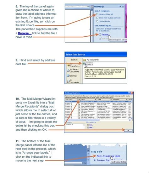 Mail merge using an Excel Template ~ Excel Tmp