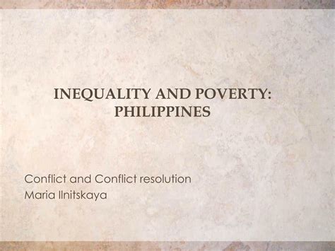 PPT - Inequality and poverty: Philippines PowerPoint Presentation, free ...