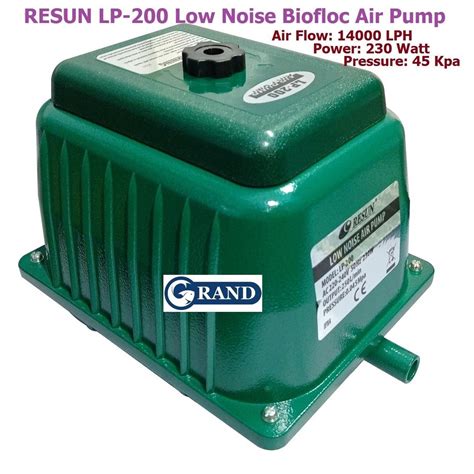 GRAND Resun LP 200 Low Noise Biofloc Tank Pond Aeration Aquarium Air