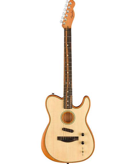 Fender American Acoustasonic Telecaster, Ebony Fingerboard, Natural ...