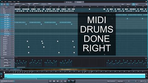 Editing Drum Midi In Superior Drummer For Great Sounding Drums Youtube