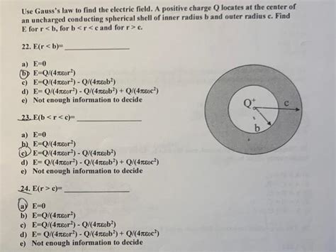 Solved Use Gausss Law To Find The Electric Field A